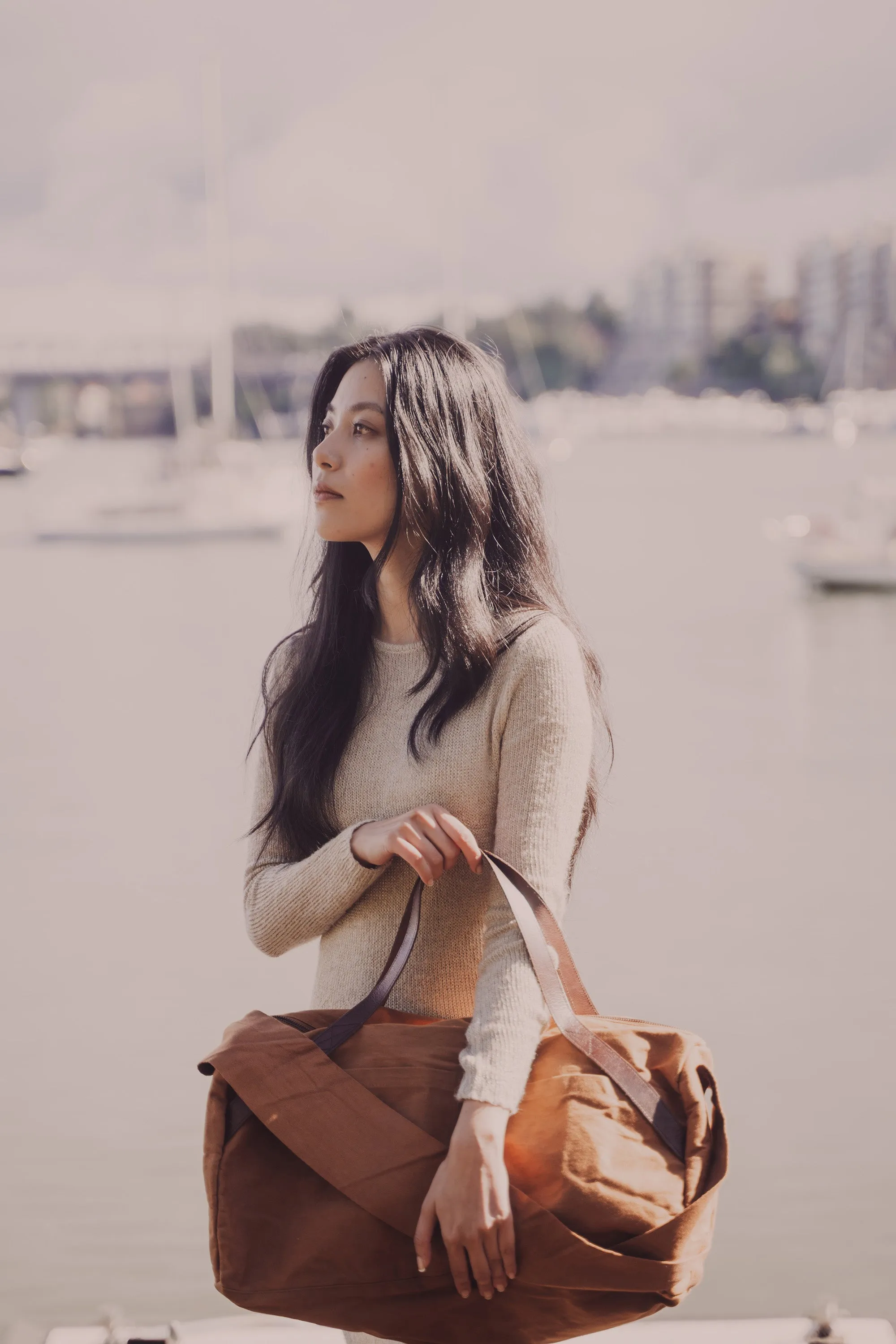 Journey Duffle Canvas Bag | Terracotta