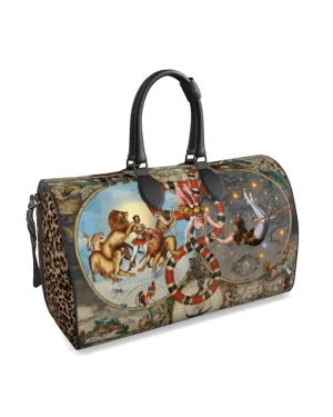 Le Cirque Du Monde Nappa Leather Duffle Bag