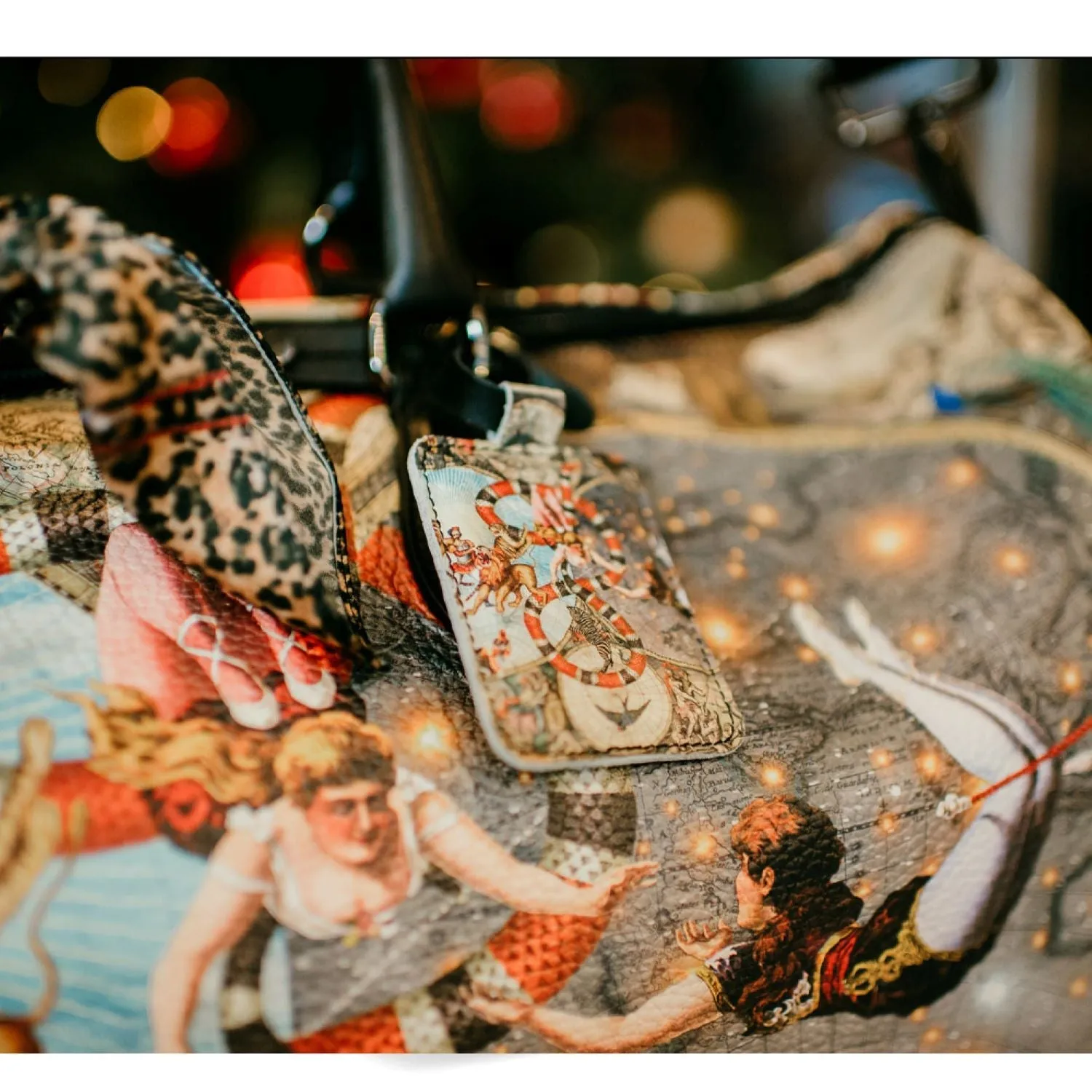 Le Cirque Du Monde Nappa Leather Duffle Bag