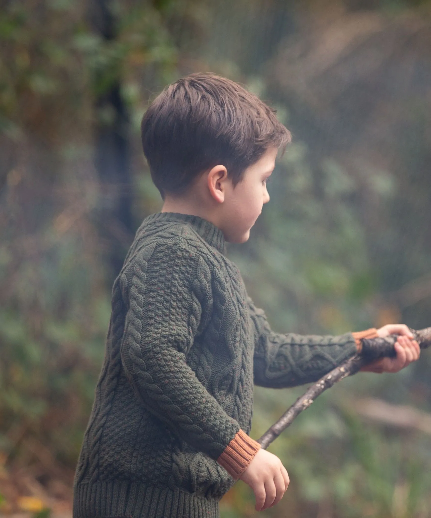 LGR From One To Another Fern Aran Knitted Jumper