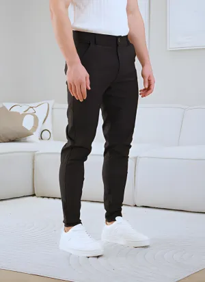 Lightweight chinos - black