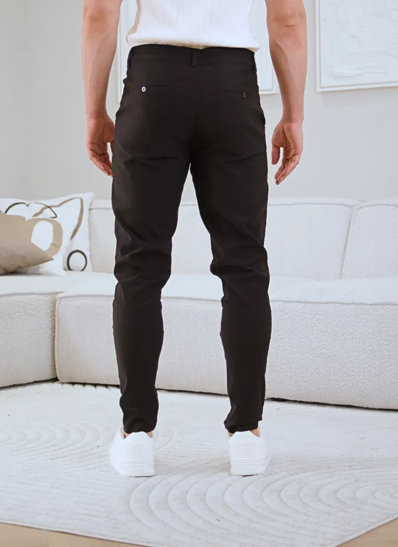 Lightweight chinos - black