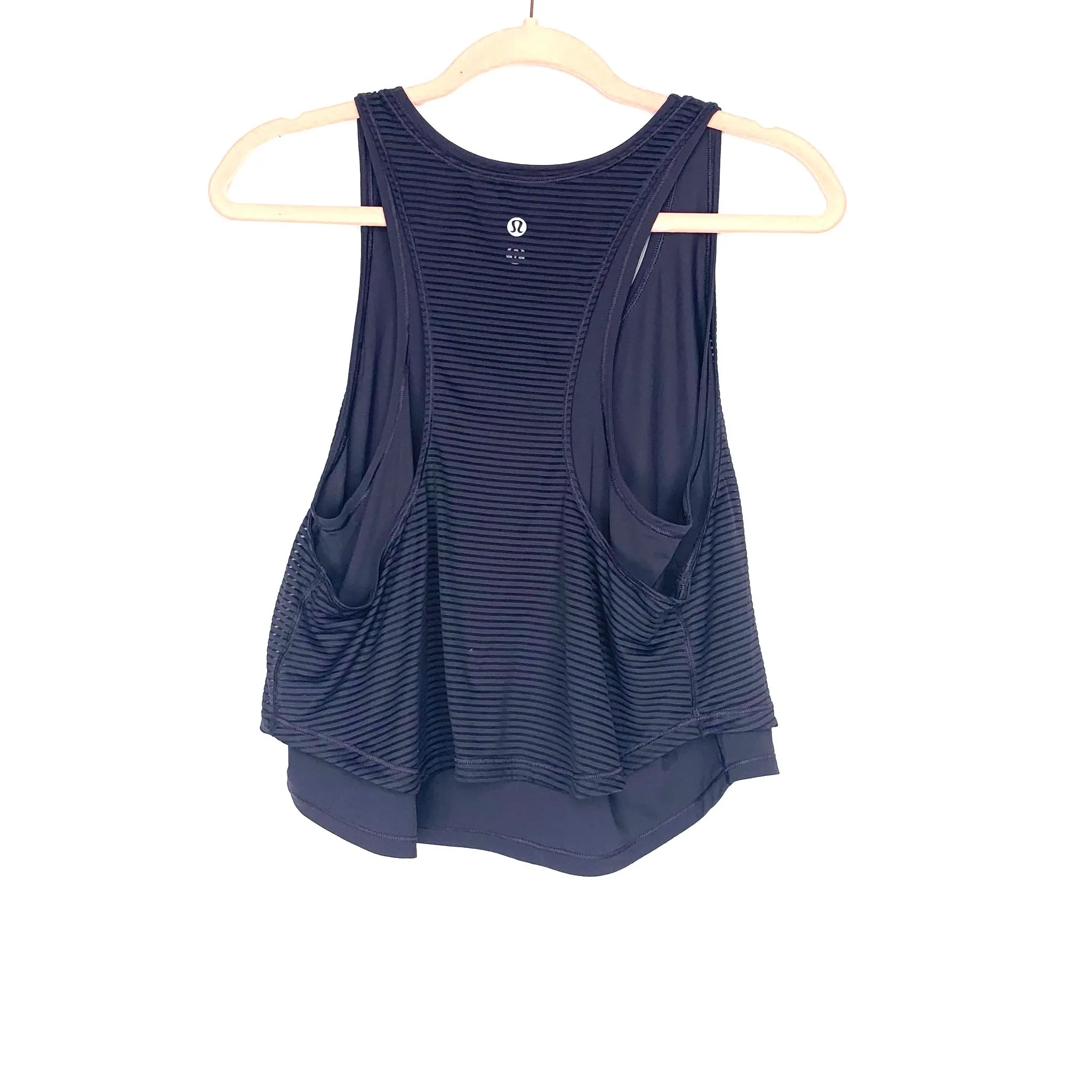 Lululemon Black Double Layer Lean In Tank- Size ~S (See Notes)