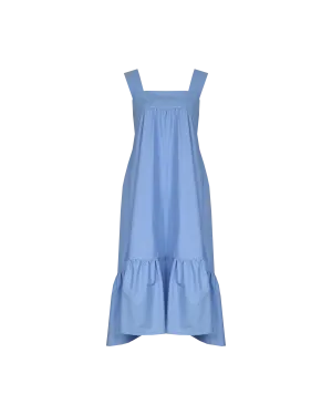 MARGIE TIE-BACK DRESS CORNFLOWER