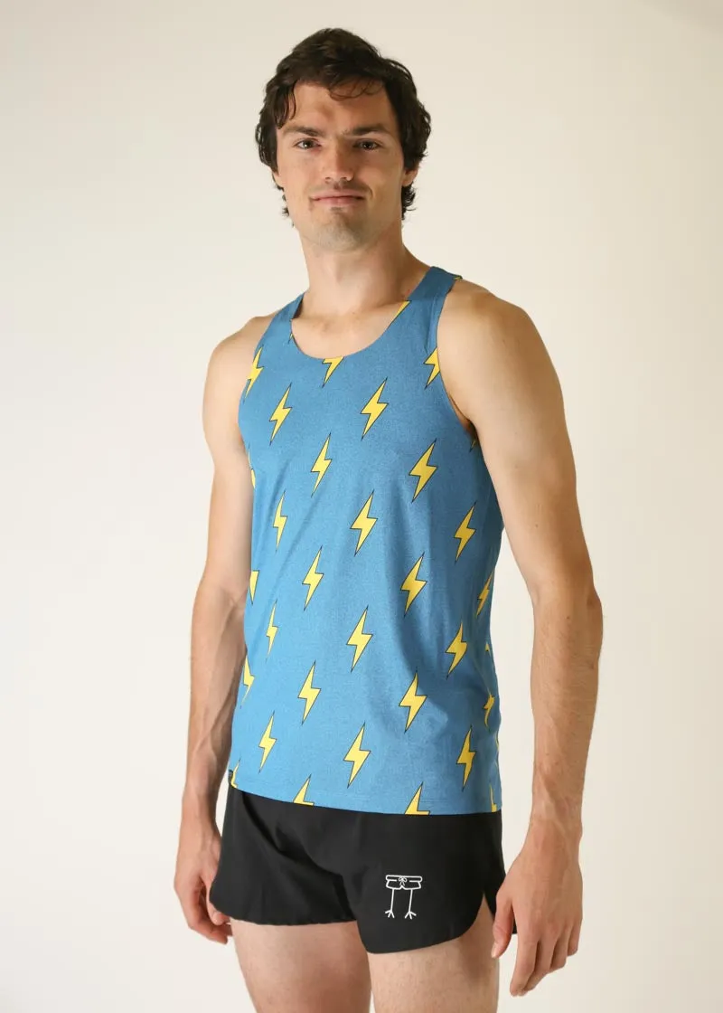Men's Blue Bolts Performance Singlet