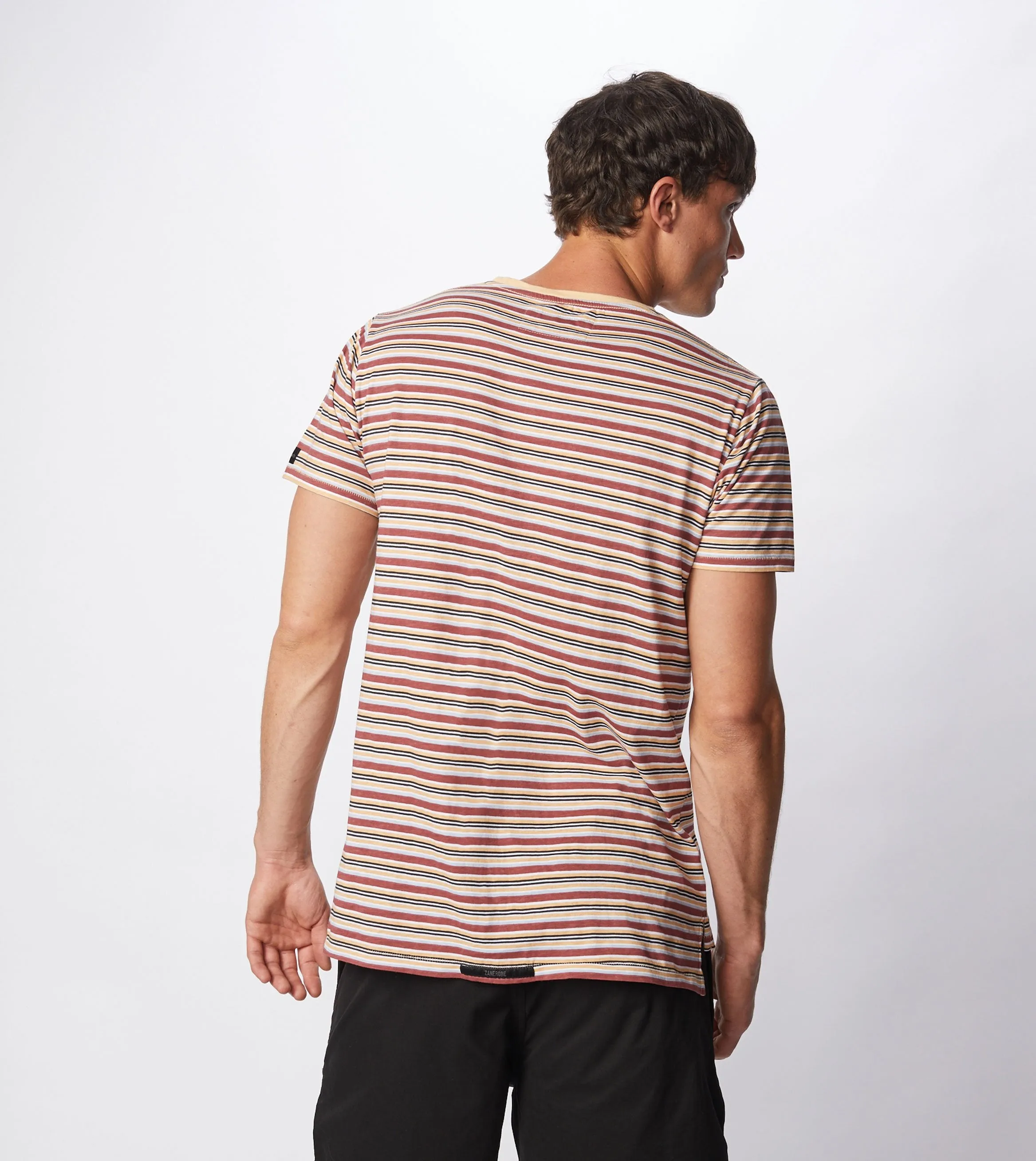 Misc Stripe Flintlock Tee Ochre/Mango - Sale
