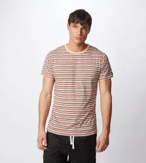 Misc Stripe Flintlock Tee Ochre/Mango - Sale