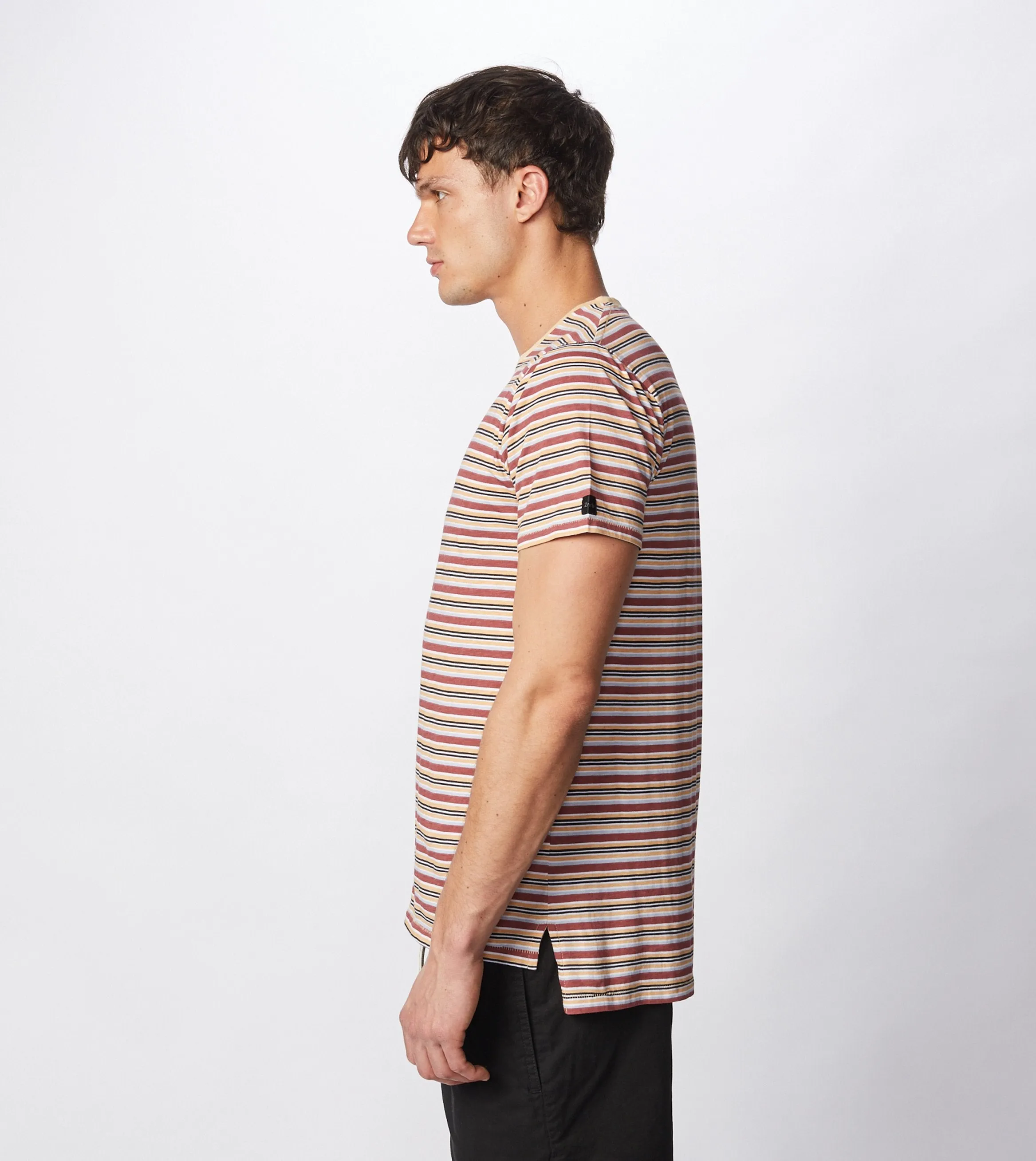 Misc Stripe Flintlock Tee Ochre/Mango - Sale