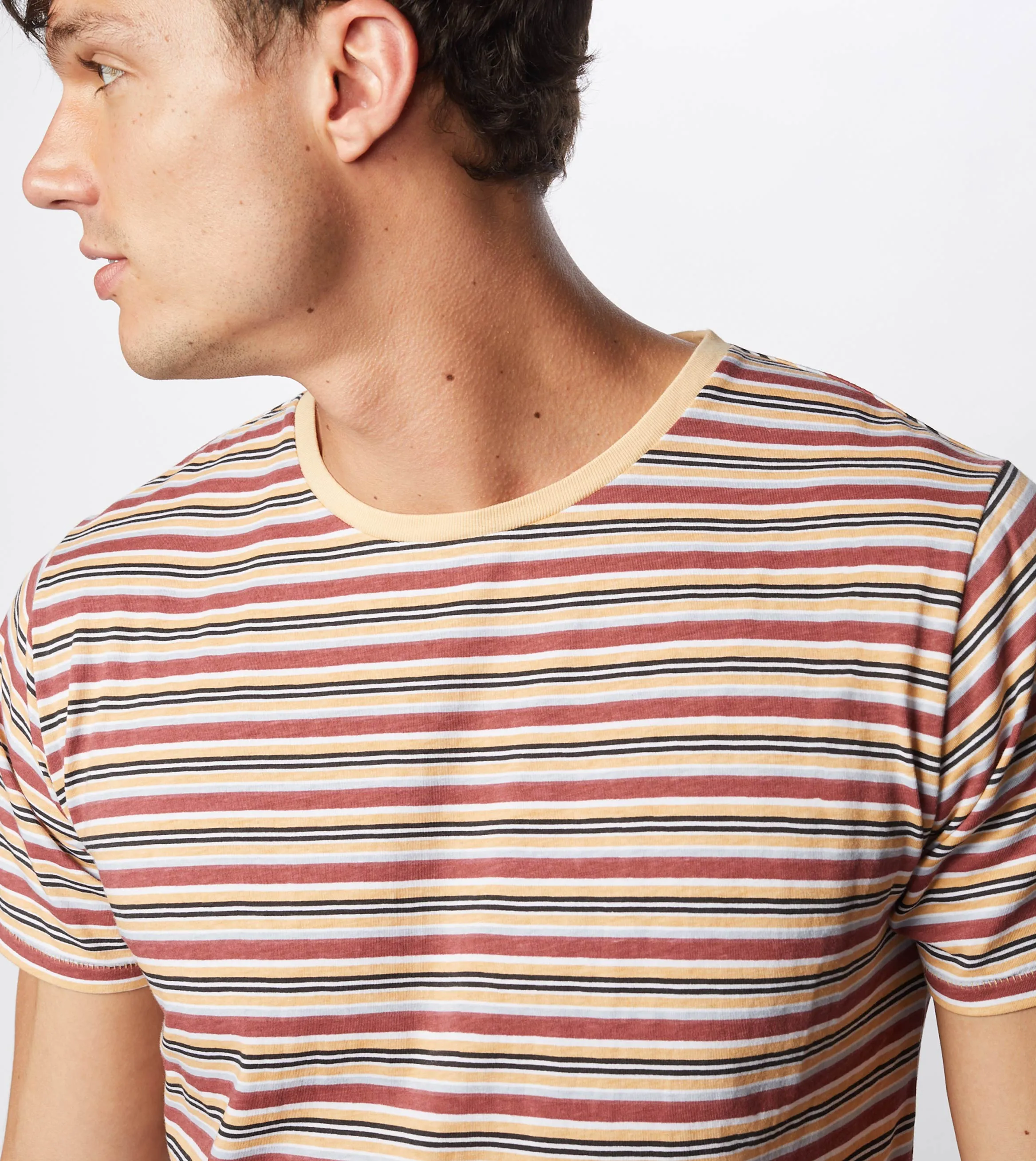 Misc Stripe Flintlock Tee Ochre/Mango - Sale
