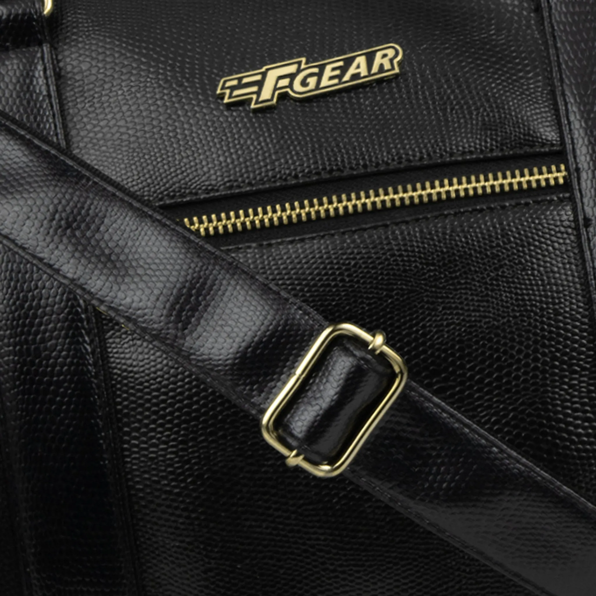 Mistral 26L Black Vegan Leather Duffel