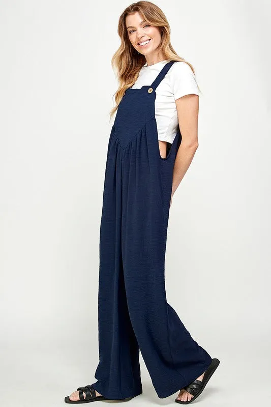 Navy Solid Overall