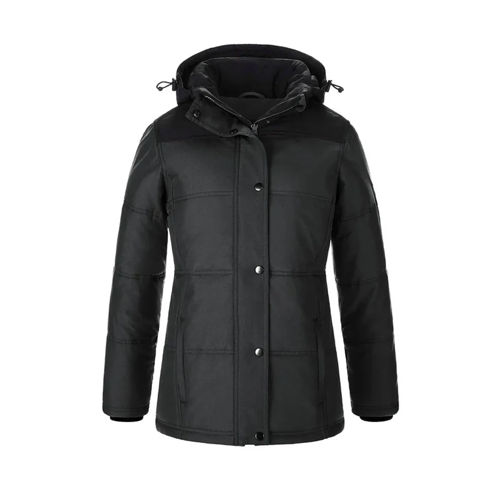 Nunavut - Ladies Puffy Coat w/ Detachable Hood