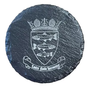 Peebles Engraved Slate Coaster