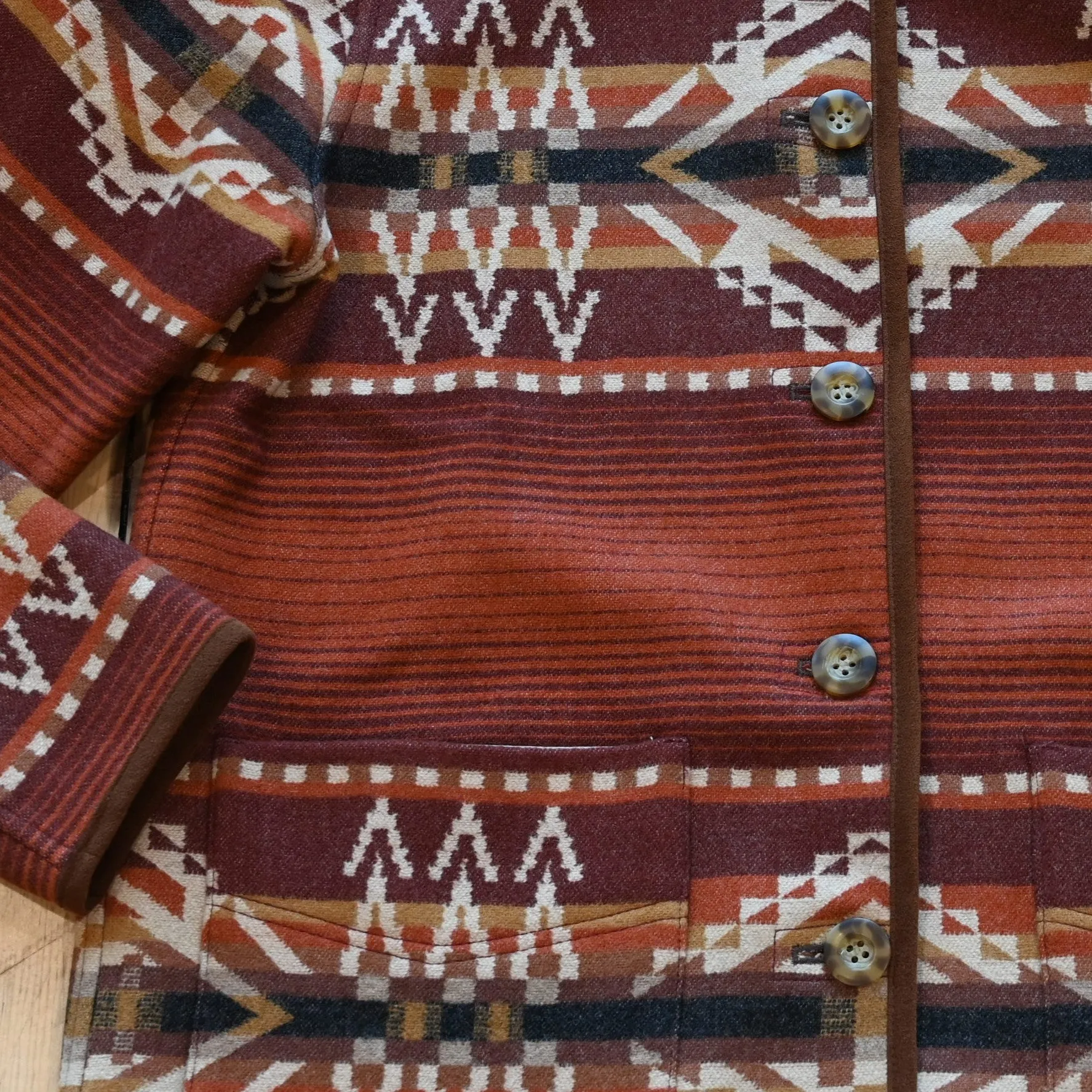 Pendleton Ladies Reversible Wool Coat in Beacon Rock Copper