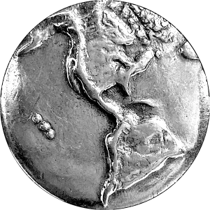 Planet Earth Button, Pewter, 7/8" Danforth USA, 22mm Shank Back # FJ-96