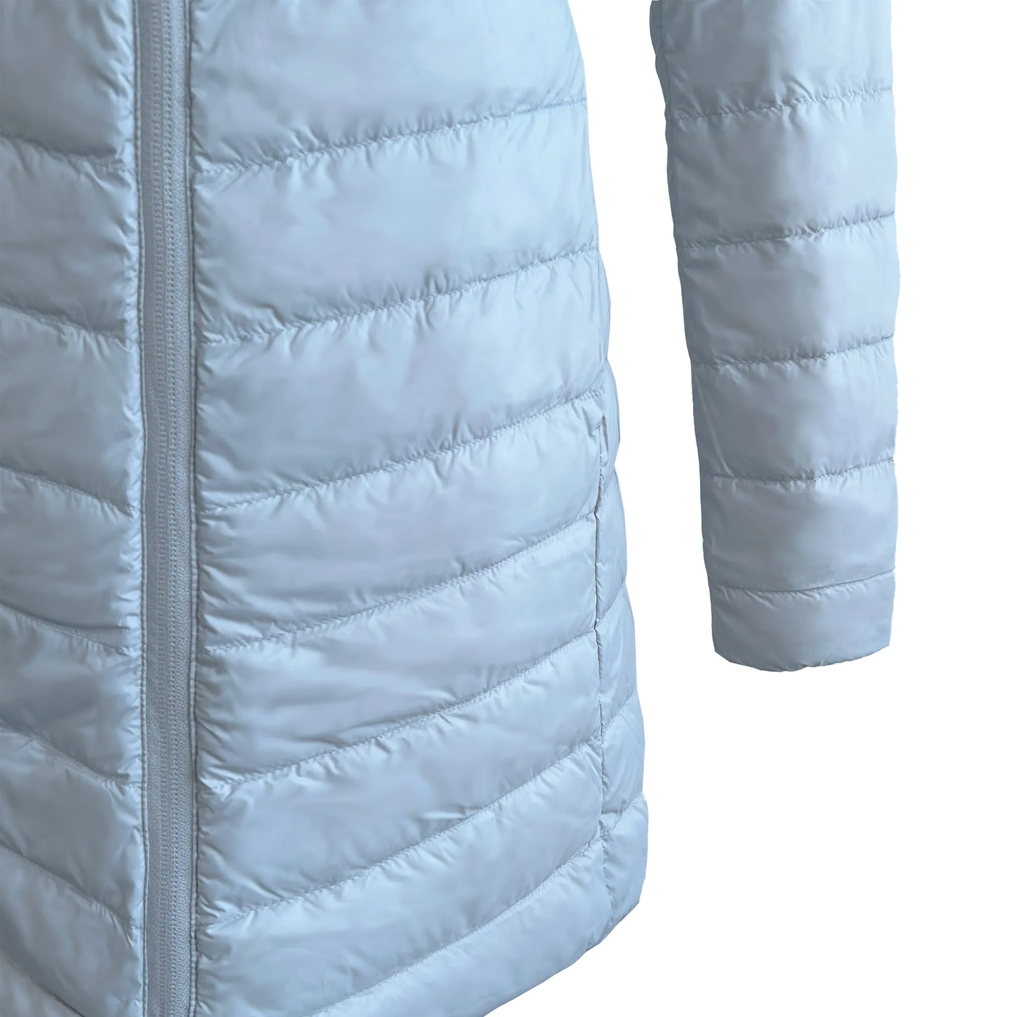 Reversible Silver Jaguar Duck Down Puffer Coat