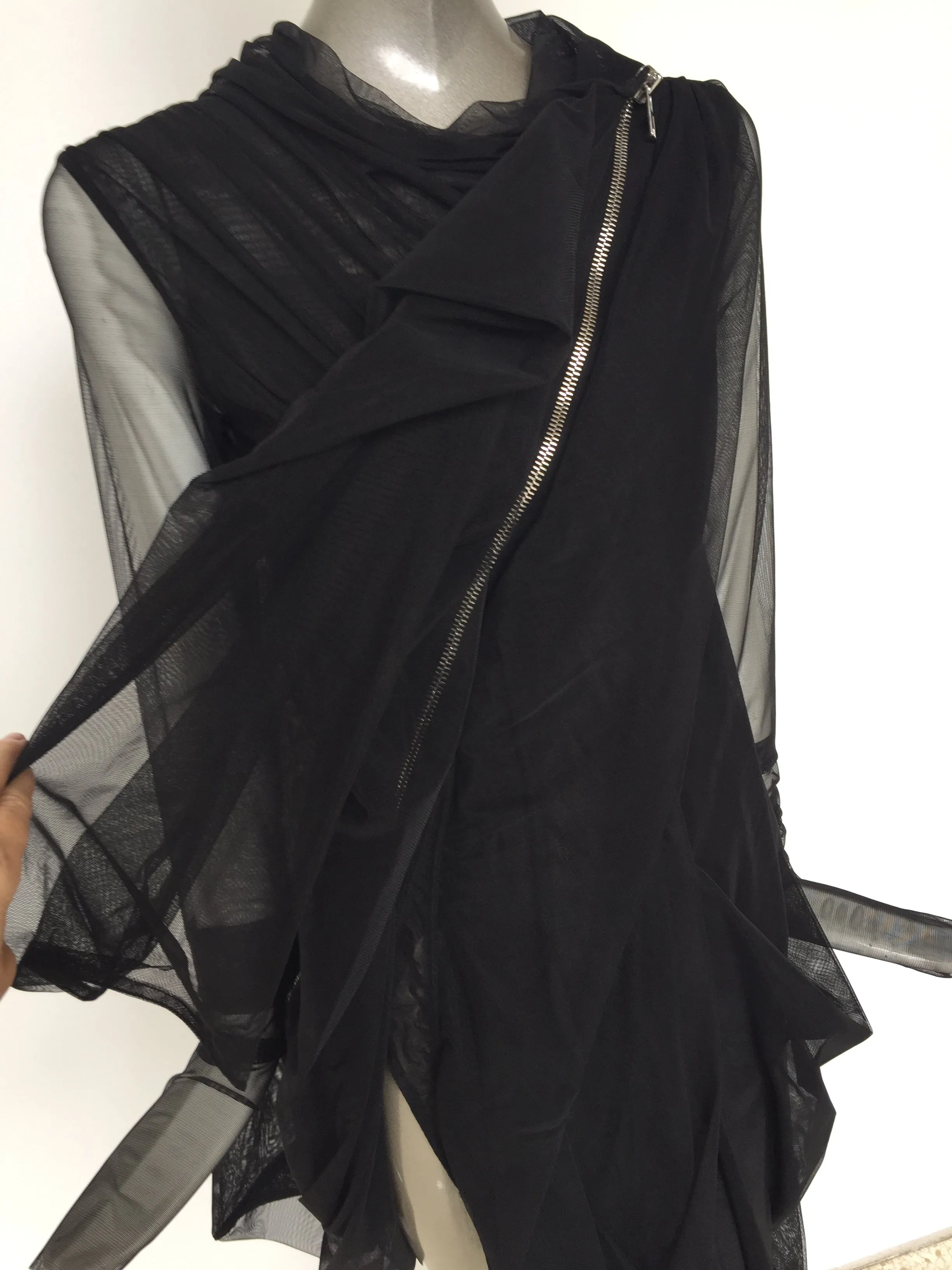 Ric Owens asymetrical sheer jacket sz s