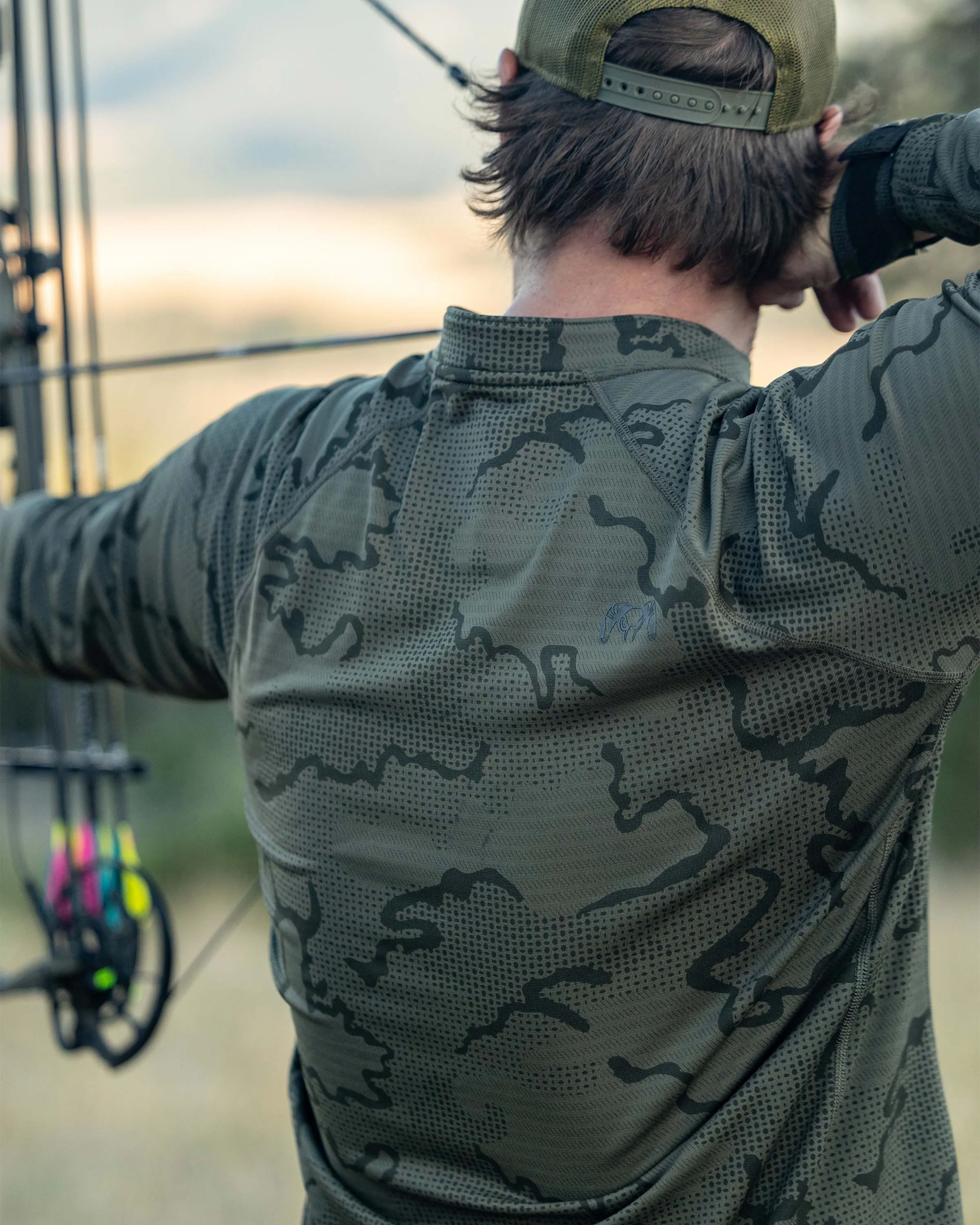 Ridgepoint Fleece Henley | Ash Tonal