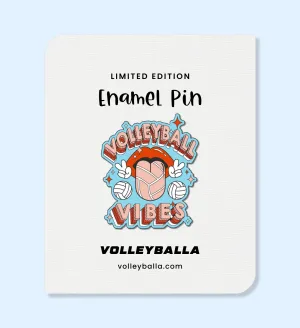 Rockin' Volleyball Vibes Enamel Pin