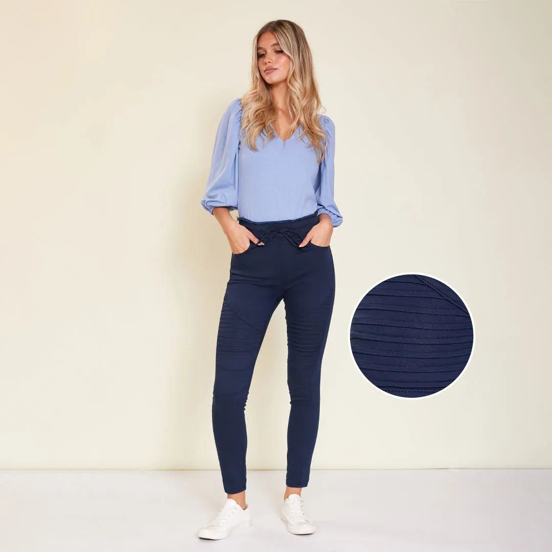 Ruby Biker Trousers (Navy)