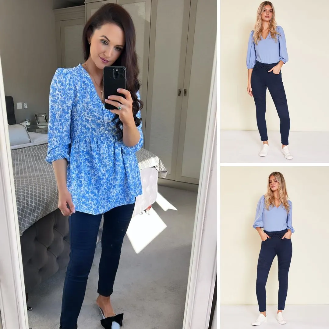Ruby Biker Trousers (Navy)