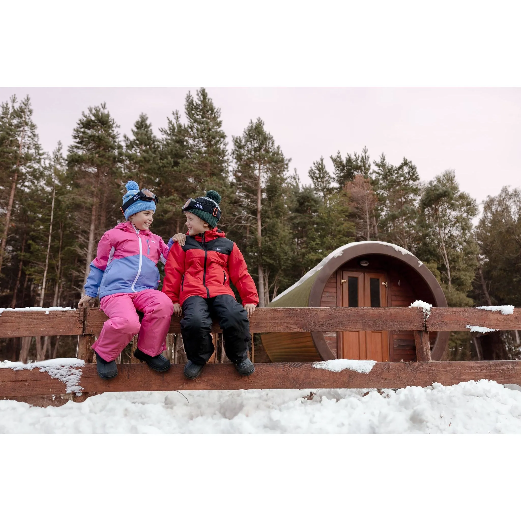 Rumi Kid's Ski Trousers in Soft Pink