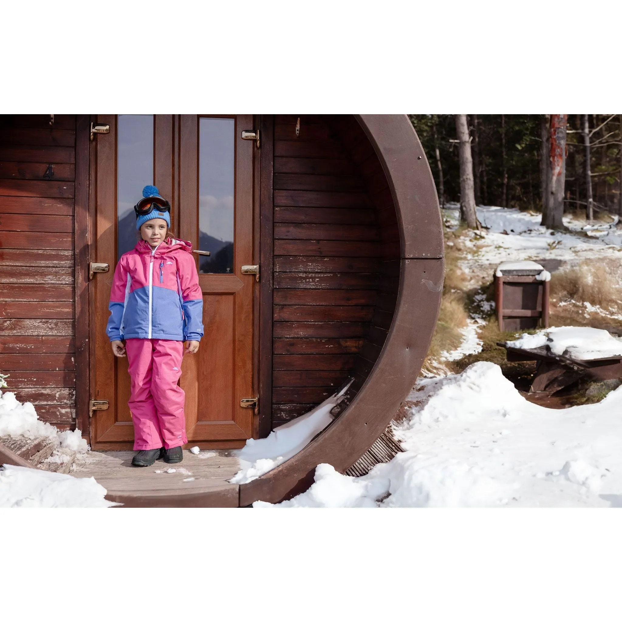 Rumi Kid's Ski Trousers in Soft Pink