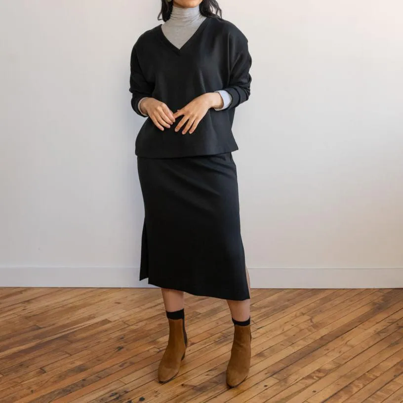 Sample Sale: The Luxe ShapeKnit Midi Skirt