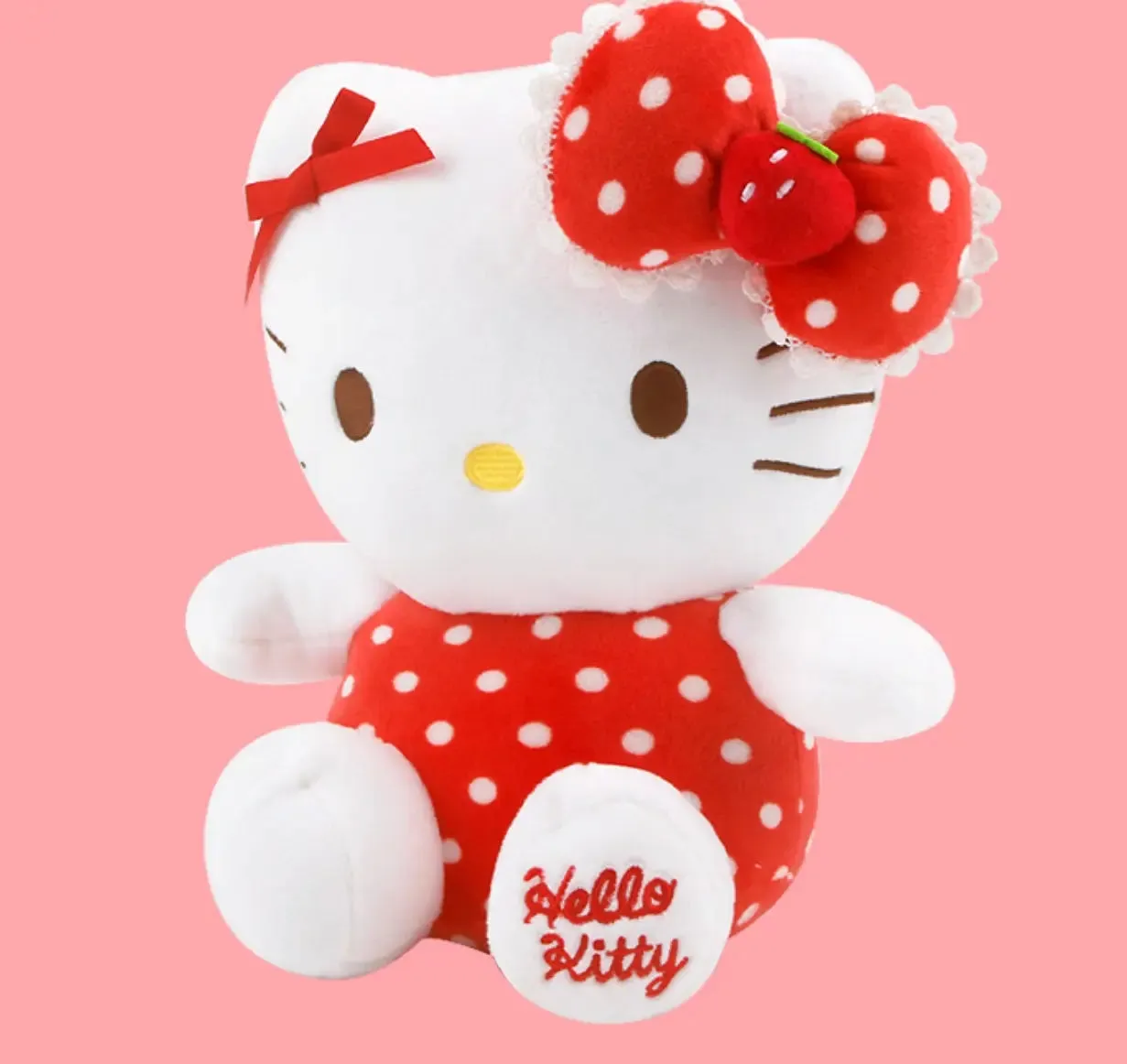 Sanrio Hello Kitty Strawberry & Ribbon Edition Plush