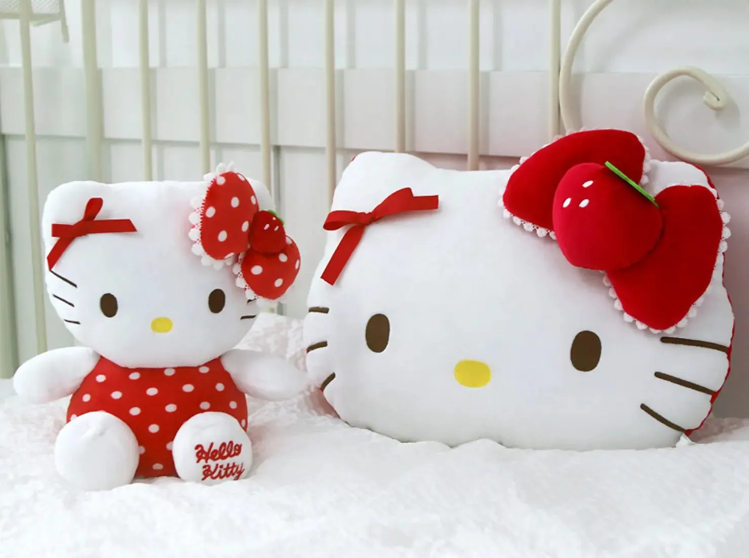 Sanrio Hello Kitty Strawberry & Ribbon Edition Plush