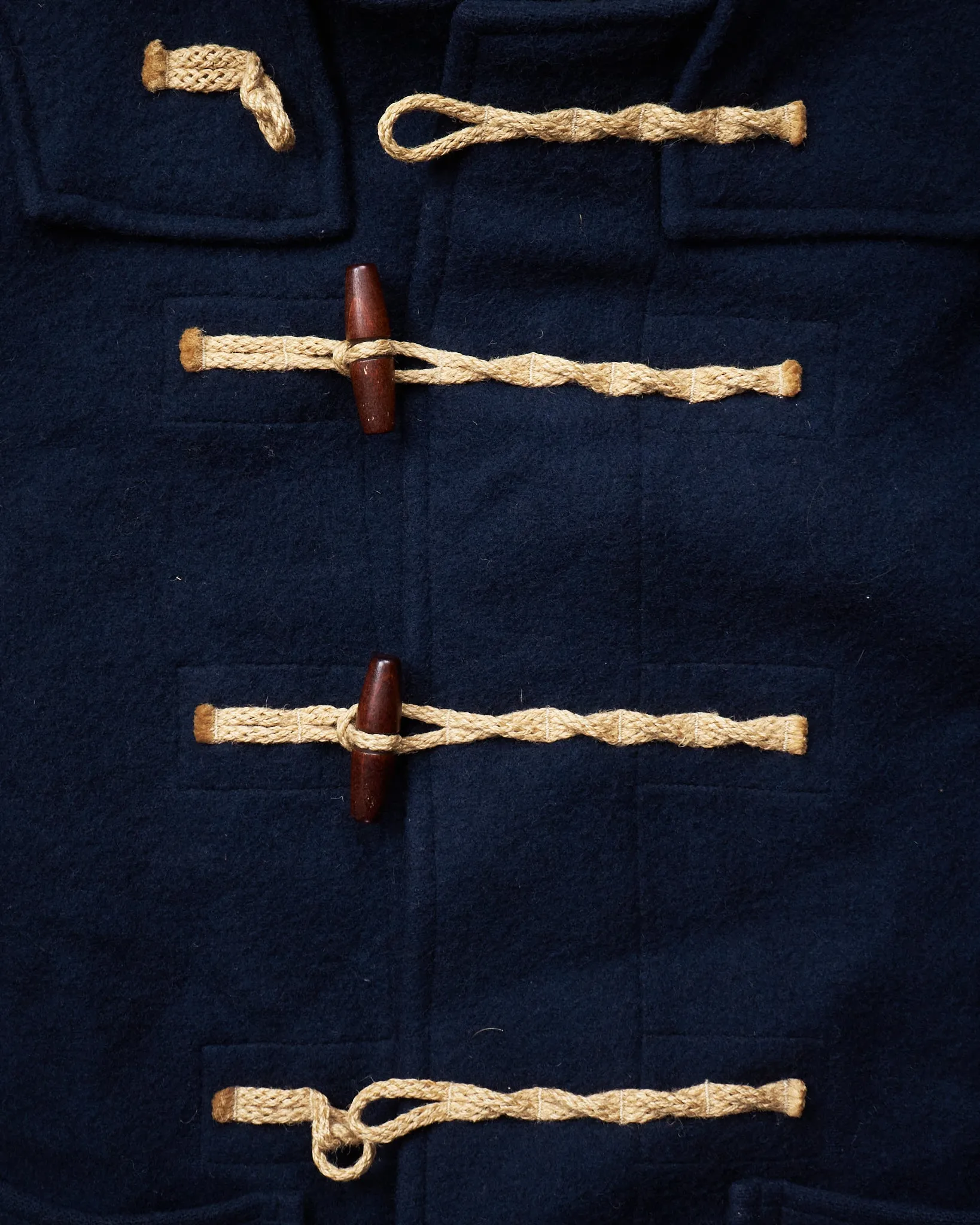 Second Hand Gloverall Wool Duffle Coat Navy Size US 36 / EU 46