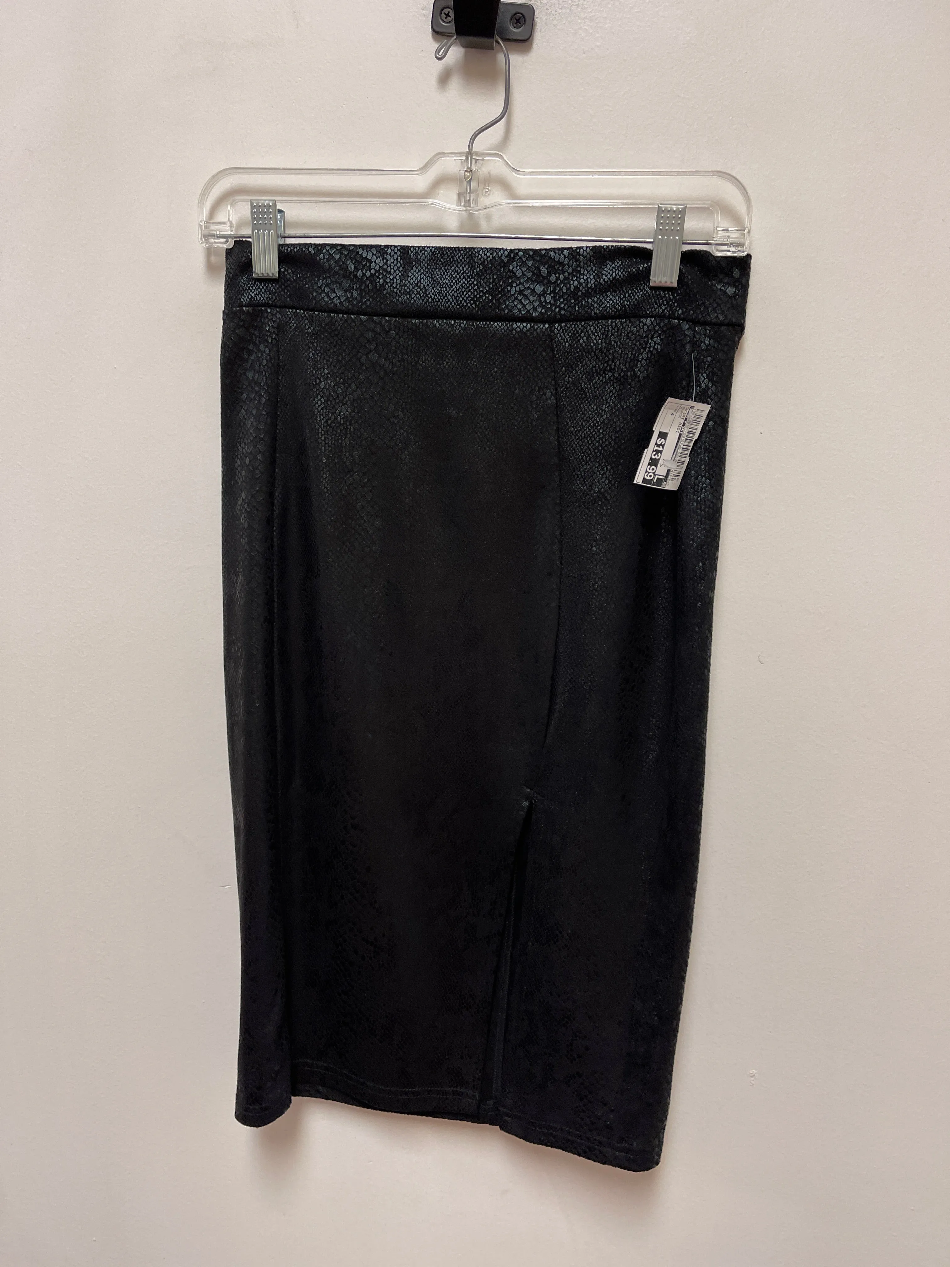 Skirt Midi By She   Sky In Black, Size: 4