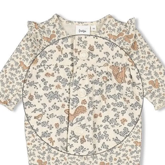 STAY MAGICAL - Allover Print Peached Fabric Overall