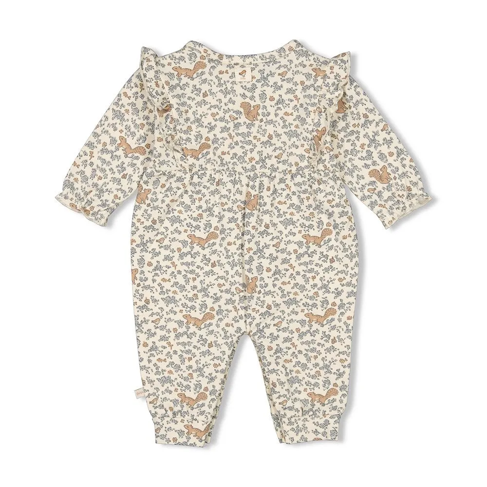 STAY MAGICAL - Allover Print Peached Fabric Overall