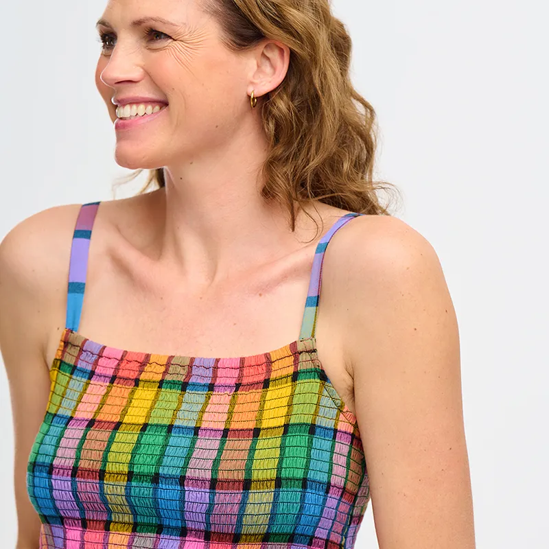 Sugarhill Denali Midi Shirred Sundress