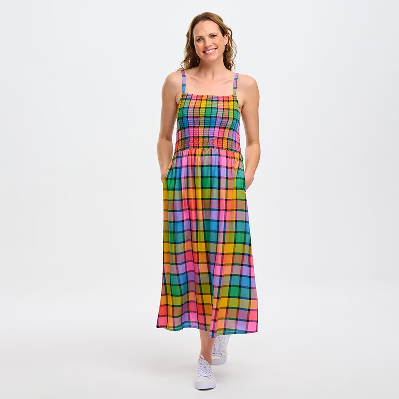 Sugarhill Denali Midi Shirred Sundress