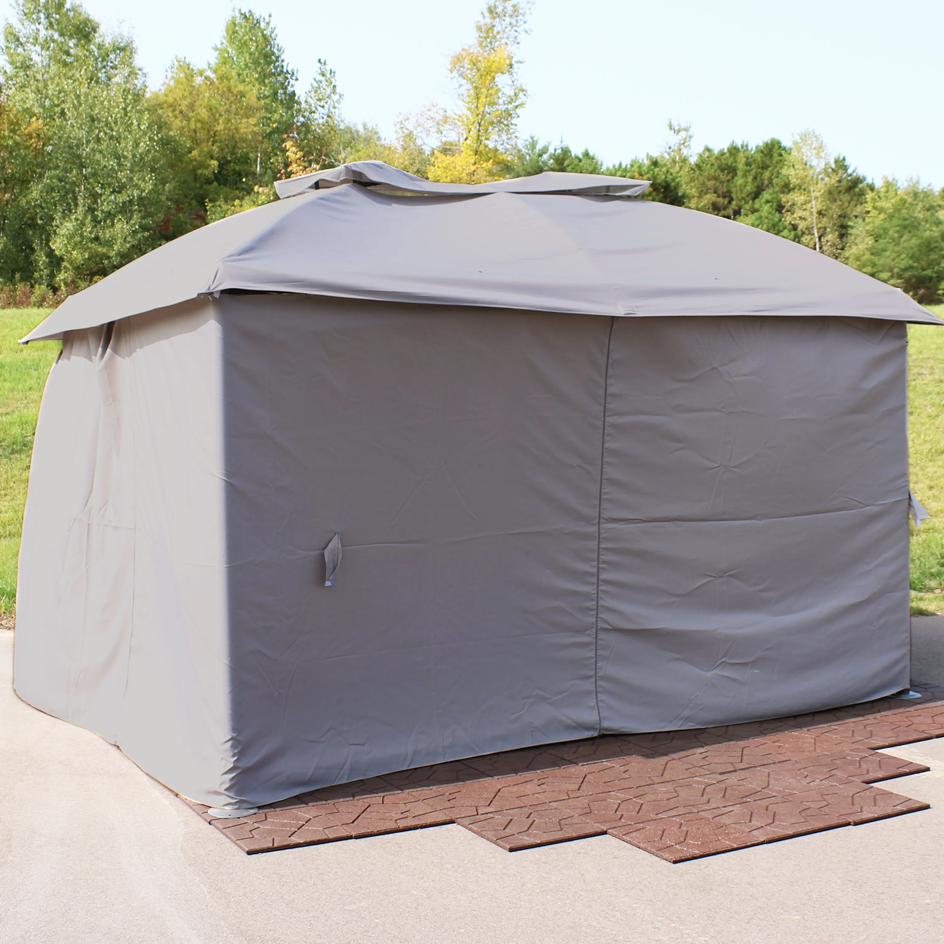 Sunnydaze 4-Piece Polyester Sidewall Set for 10' x 10' Gazebo