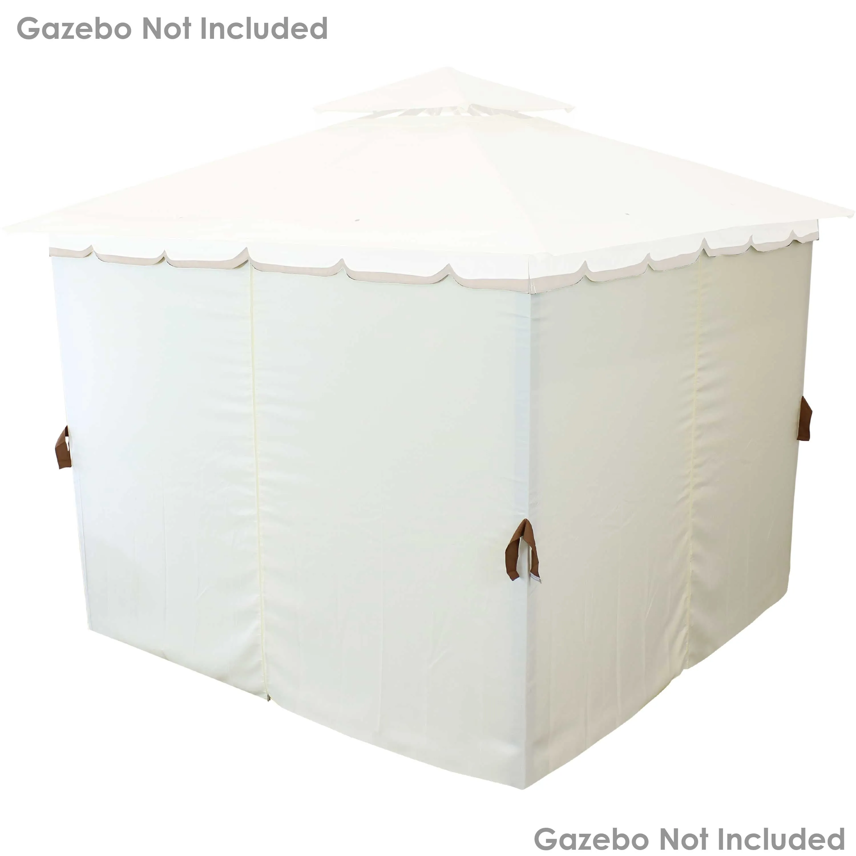 Sunnydaze 4-Piece Polyester Sidewall Set for 10' x 10' Gazebo