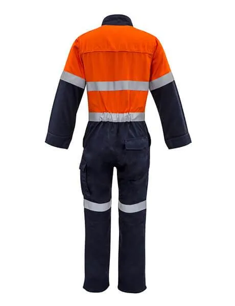 Syzmik Mens Orange Flame Overall - Hoop Taped (ZC525)