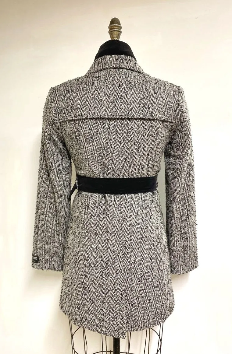 Tegan Coat - 100% Pure Virgin Merino Wool - Tweed