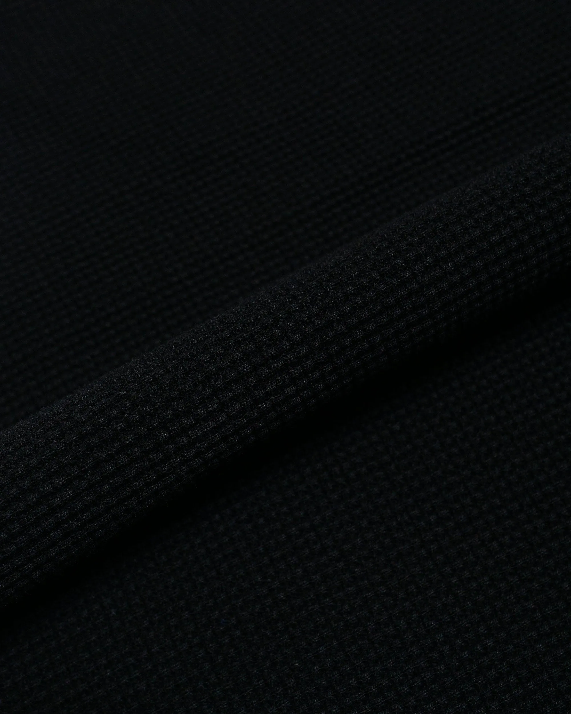 The Real McCoy's MC24018 Waffle Thermal Shirt S/S Black