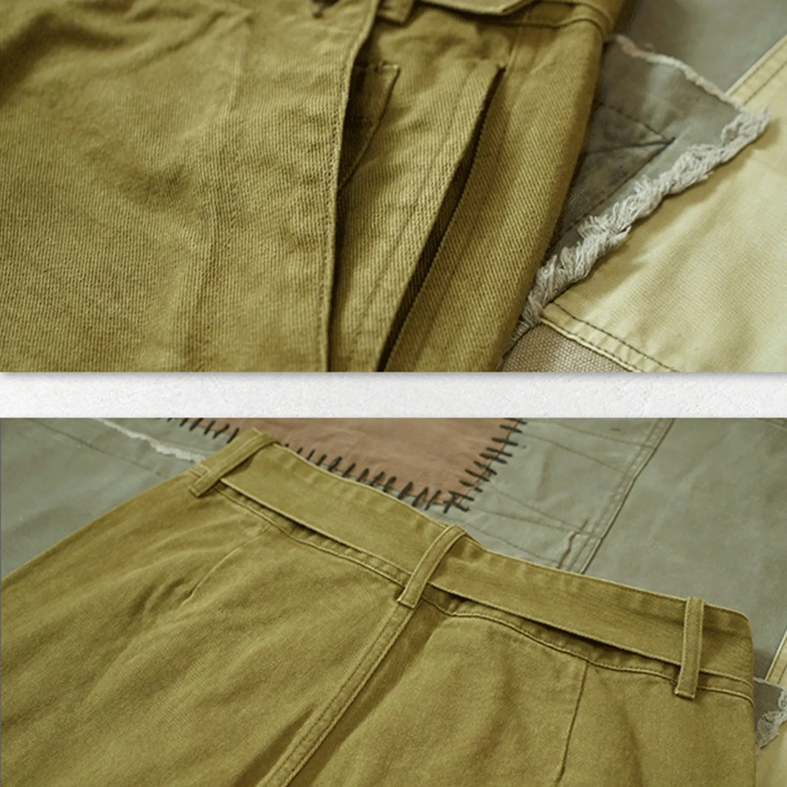 Vintage Heavy Amekaji French 1960s Motorized Military Trousers