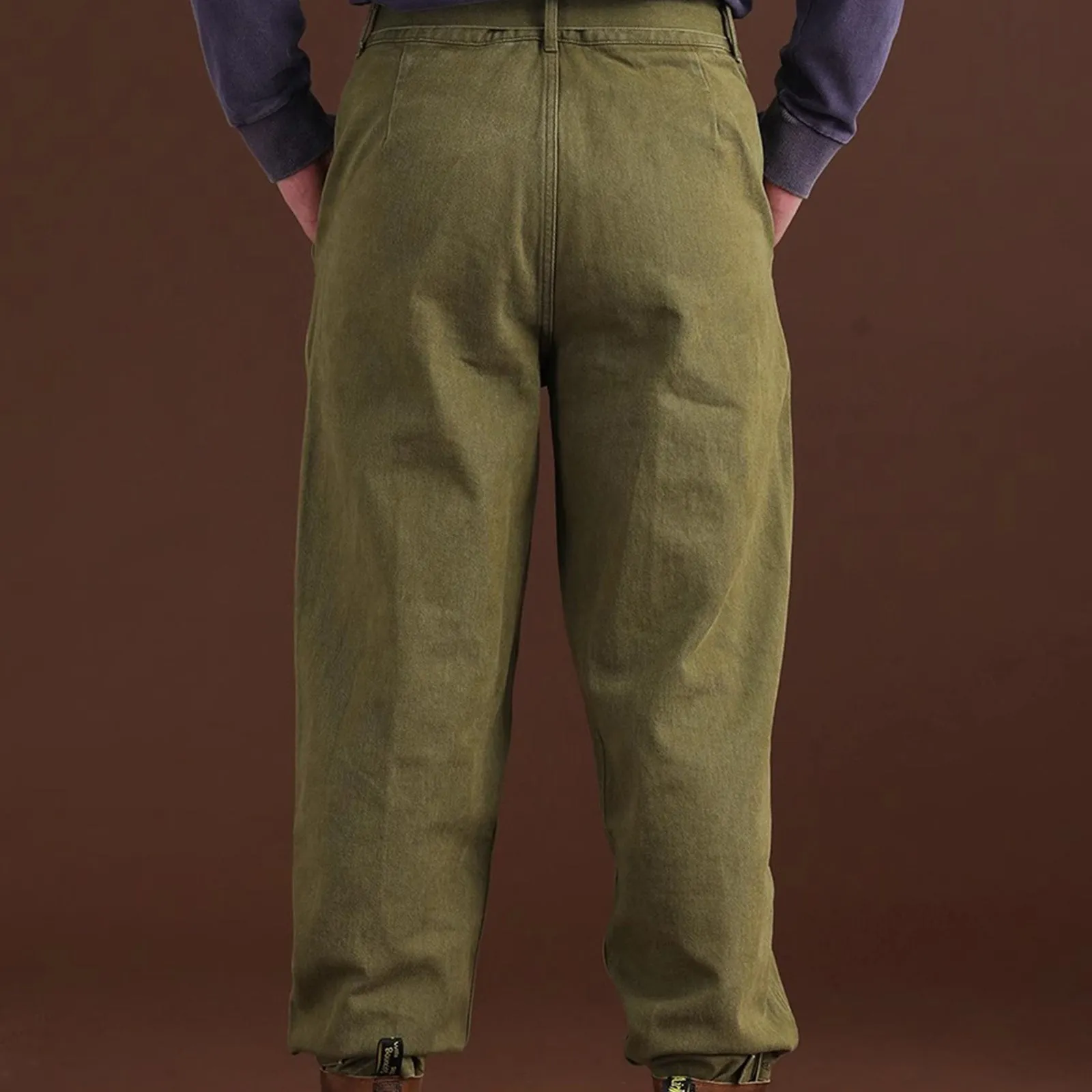 Vintage Heavy Amekaji French 1960s Motorized Military Trousers