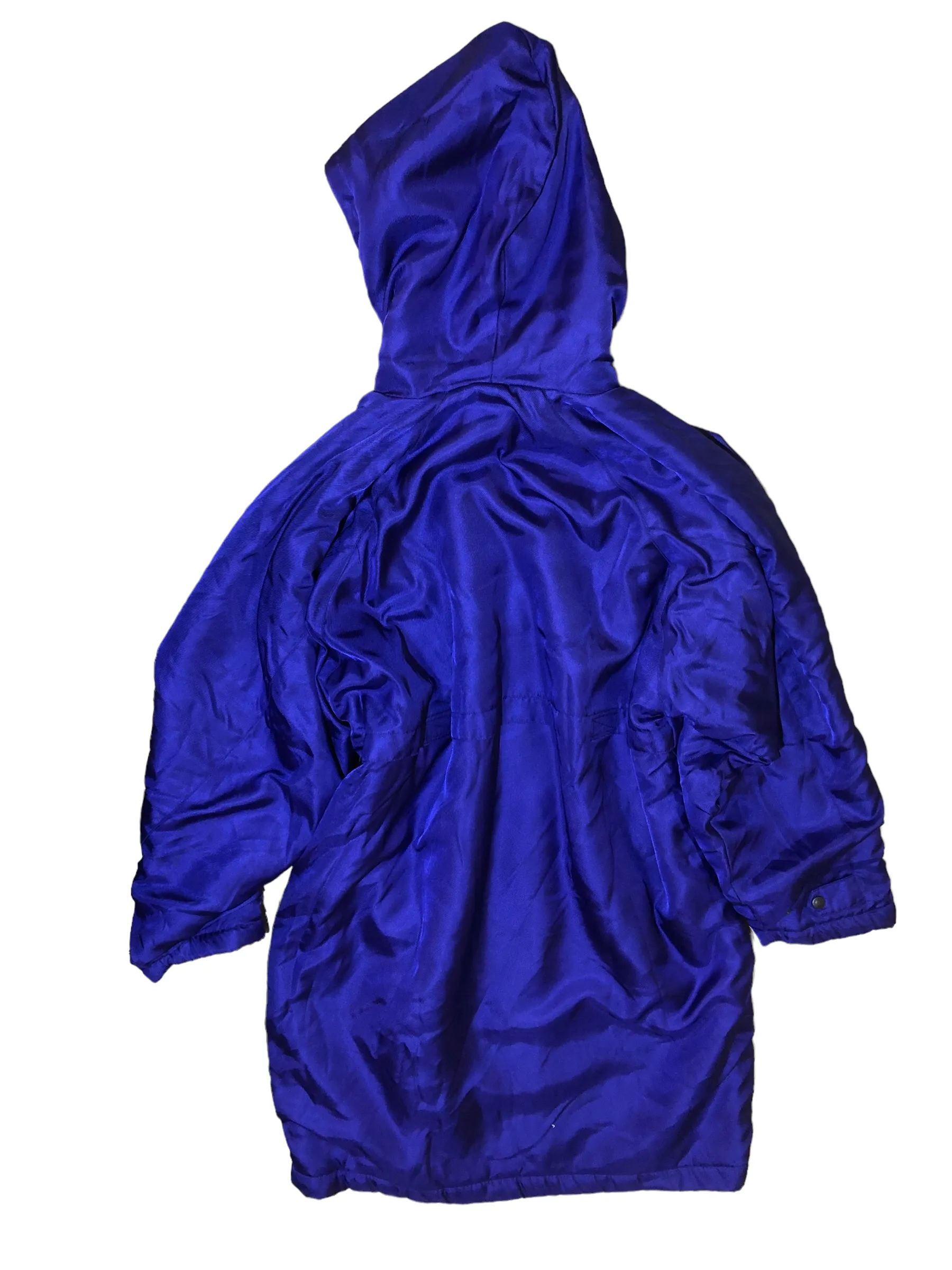 Vintage Royal Blue long Sherpa Jacket