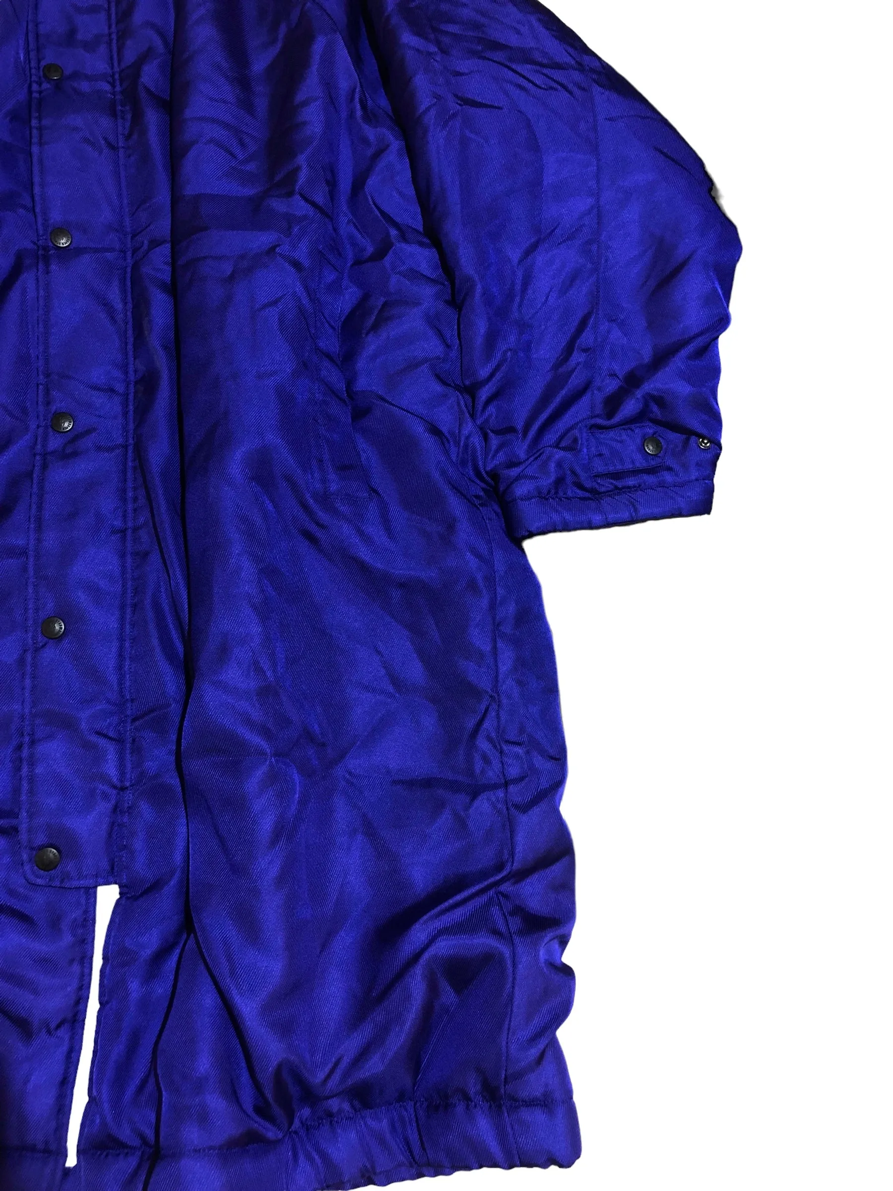Vintage Royal Blue long Sherpa Jacket