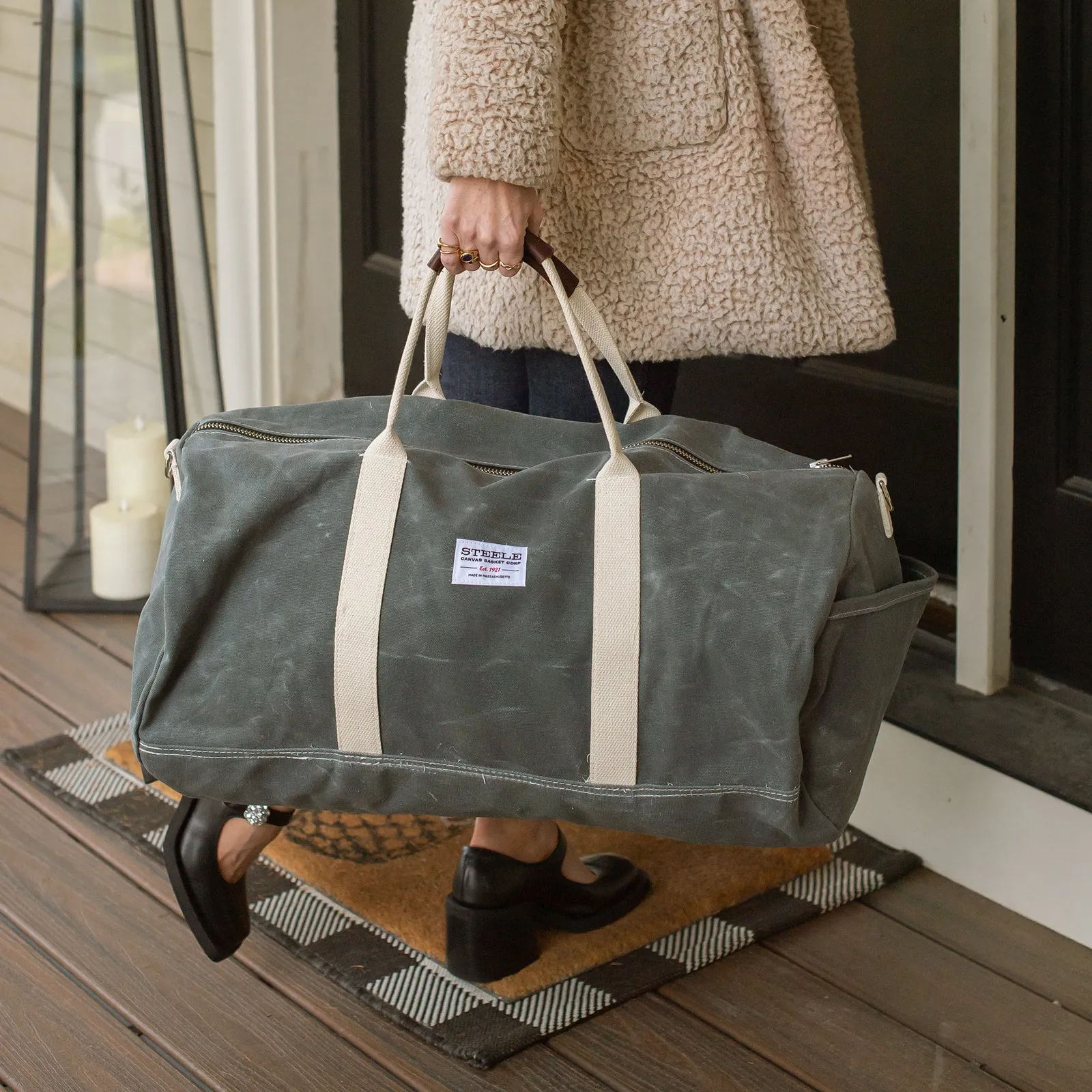 Waxed Canvas Duffle Bag