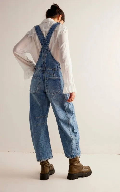 We The Free Good Luck Barrel Overalls