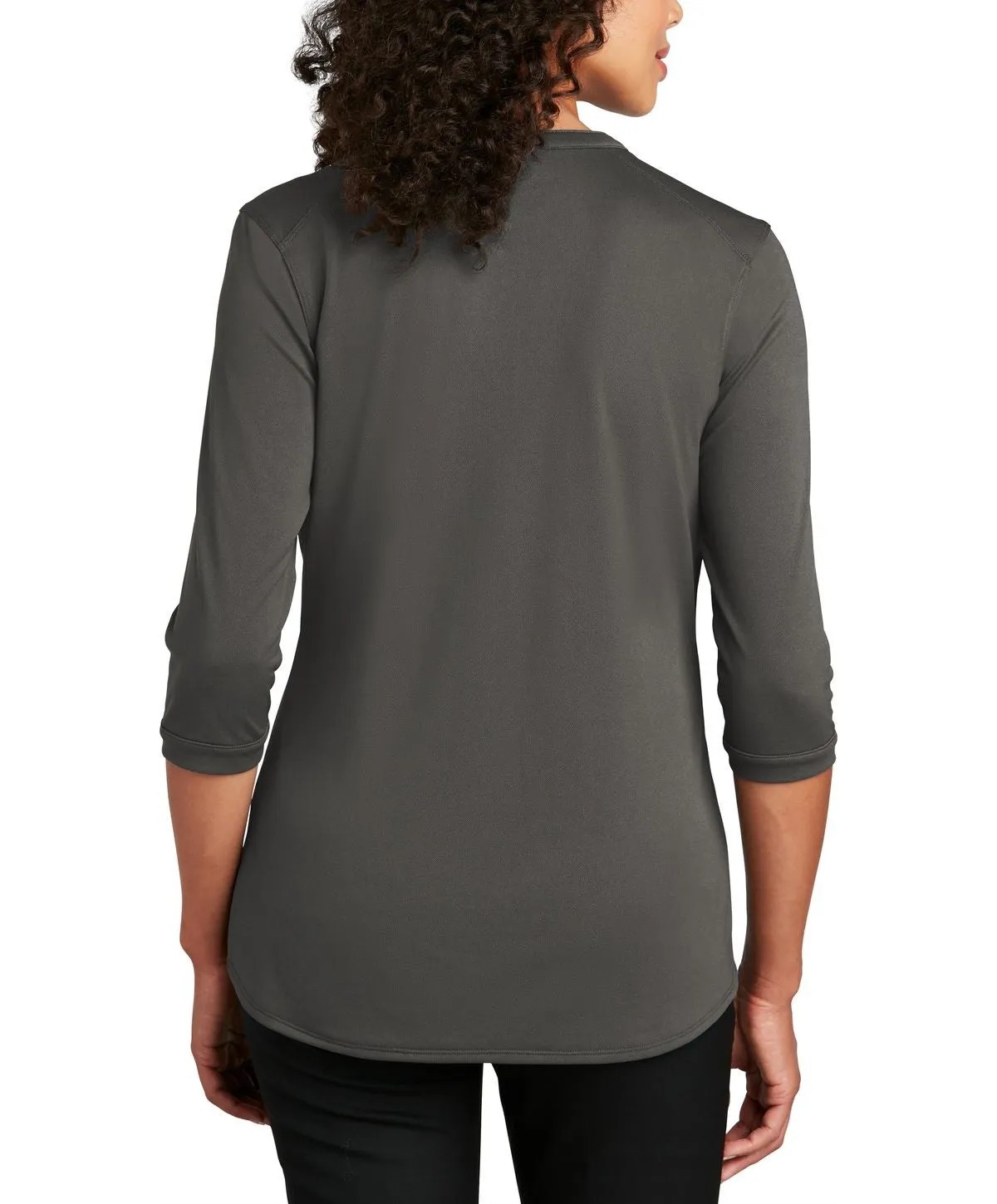 Women's Short Sleeve Button Down Henley Performance Shirt