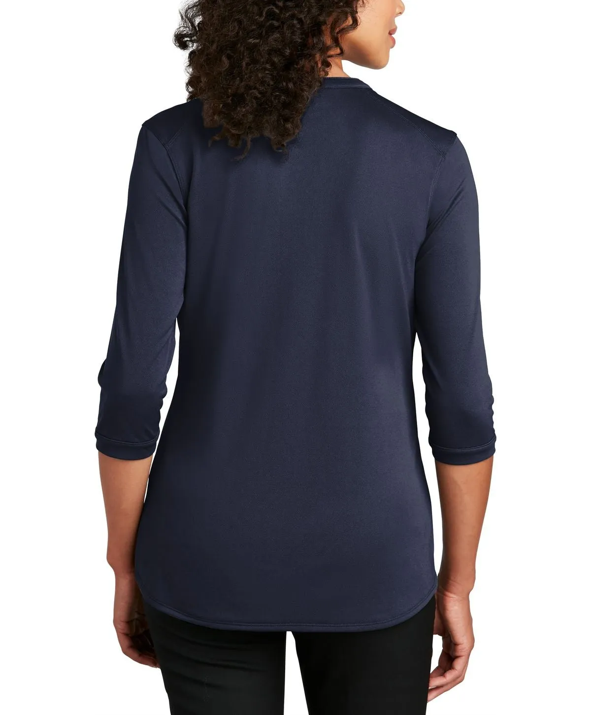 Women's Short Sleeve Button Down Henley Performance Shirt