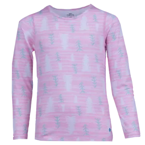 Youth Originals Print Crewneck - Petal Pine Tree